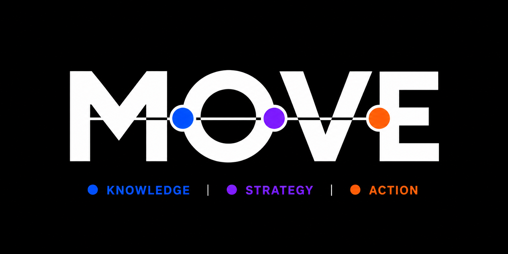 MOVE logo — knowledge, strategy, action